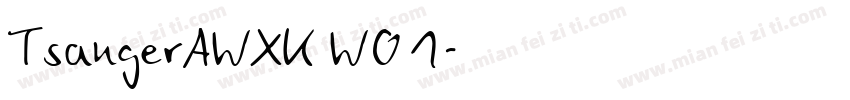 TsangerAWXK W01字体转换
